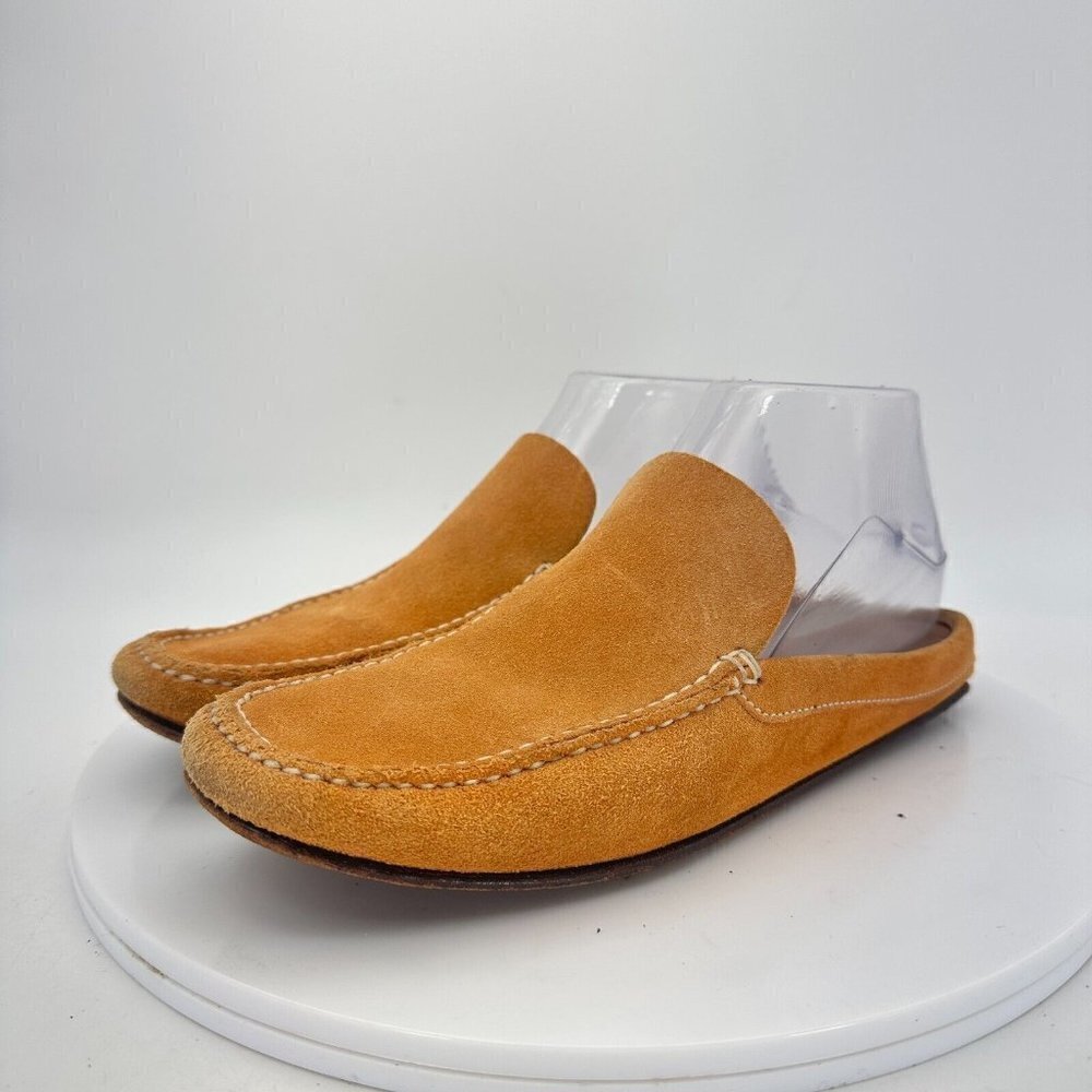 Car Shoe Suede Women Size 6 EU 36.5 Slide Slip On Shoes Brown Marchio Registrato